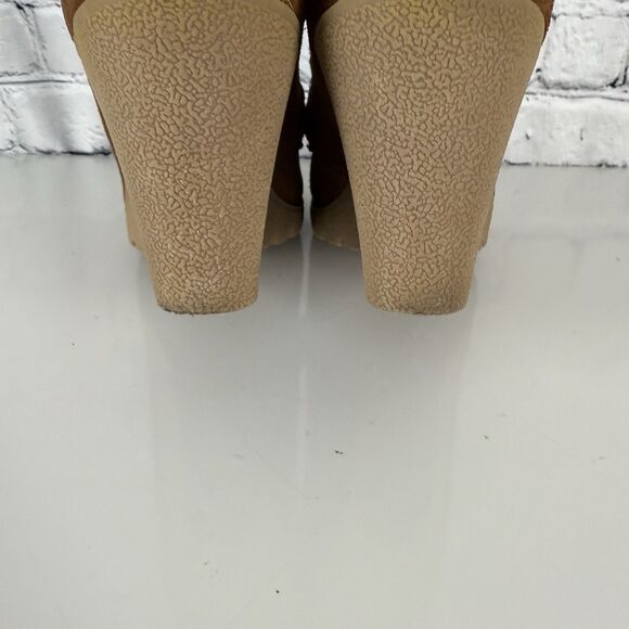 Mia Brigitta Wedge Heel Pump Suede Leather Tasseled Loafers Brown Women 10 Shoes - Picture 13 of 15